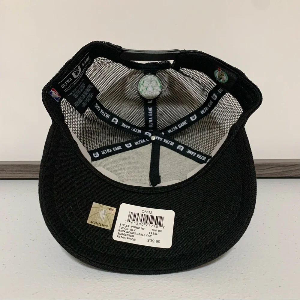 Ultra Game NBA Boston Celtics Trucker Baseball Hat/Cap-NWT - Picture 6 of 10